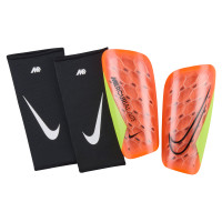Nike Lite Mercurial Scheenbeschermers Oranje Neongeel Zwart