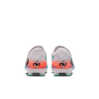 Nike Phantom 6 Low Pro Gras / Kunstgras Voetbalschoenen (MG) Kids Zilver Turquoise Oranje Blauw