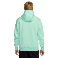 Nike Club Fleece Sportswear Hoodie Mintgroen Wit