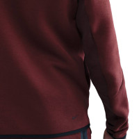 Nike Sportswear Tech Fleece Vest Donkerood Zwart