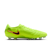 Nike Tiempo Legend Elite 10 Gras Voetbalschoenen (FG) Neongeel Zwart Oranje