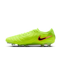 Nike Tiempo Legend Elite 10 Gras Voetbalschoenen (FG) Neongeel Zwart Oranje