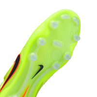 Nike Tiempo Legend Elite 10 Gras Voetbalschoenen (FG) Neongeel Zwart Oranje