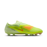 Nike Phantom 6 Elite Low Gras Voetbalschoenen (FG) Geel Oranje Zwart
