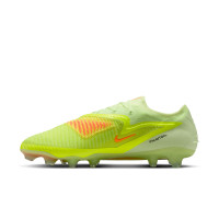 Nike Phantom 6 Elite Low Gras Voetbalschoenen (FG) Geel Oranje Zwart