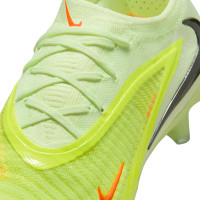 Nike Phantom 6 Elite Low Gras Voetbalschoenen (FG) Geel Oranje Zwart