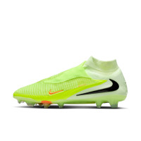 Nike Phantom 6 Elite High Gras Voetbalschoenen (FG) Geel Oranje Zwart