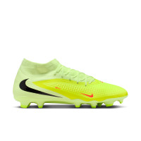 Nike Phantom 6 Academy High Gras / Kunstgras Voetbalschoenen (MG) Geel Oranje Zwart
