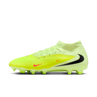 Nike Phantom 6 Academy High Gras / Kunstgras Voetbalschoenen (MG) Geel Oranje Zwart