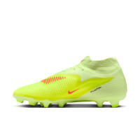 Nike Phantom 6 Academy High Gras / Kunstgras Voetbalschoenen (MG) Geel Oranje Zwart