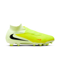 Nike Phantom 6 Pro High Gras Voetbalschoenen (FG) Geel Oranje Zwart