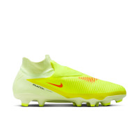 Nike Phantom 6 Pro High Gras Voetbalschoenen (FG) Geel Oranje Zwart