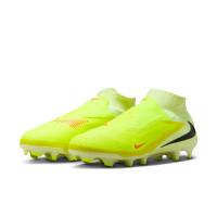 Nike Phantom 6 Pro High Gras Voetbalschoenen (FG) Geel Oranje Zwart