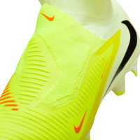 Nike Phantom 6 Pro High Gras Voetbalschoenen (FG) Geel Oranje Zwart