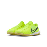 Nike Tiempo Legend Academy 10 Indoor Football Shoes (IN) Kids Neon Yellow Black Orange