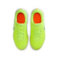 Nike Tiempo Legend Academy 10 Indoor Football Shoes (IN) Kids Neon Yellow Black Orange