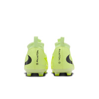 Nike Phantom 6 Academy High Laceless Grass/Artificial Grass Football Boots (MG) Kids Yellow Orange Black
