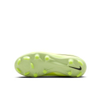 Nike Phantom 6 Academy High Laceless Grass/Artificial Grass Football Boots (MG) Kids Yellow Orange Black