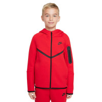 Nike Sportswear Tech Fleece Kids Vest Rood Zwart