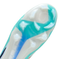 Nike Phantom 6 High Elite Gras Voetbalschoenen (FG) Zilver Turquoise Oranje Blauw