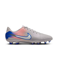 Nike Tiempo Legend 10 Academy Grass/Artificial Grass Football Boots (MG) Grey Blue Pink