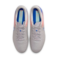 Nike Tiempo Legend 10 Academy Gras / Kunstgras Voetbalschoenen (MG) Grijs Blauw Roze