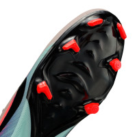 Nike Zoom Mercurial Vapor 16 Academy Gras / Kunstgras Voetbalschoenen (MG) Roze Blauw Turquoise