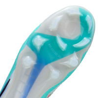 Nike Phantom 6 Low Elite Gras Voetbalschoenen (FG) Zilver Turquoise Oranje Blauw