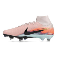 Nike Zoom Mercurial Superfly 10 Elite Iron Stud Football Boots (SG) Pro Player Pink Blue Turquoise