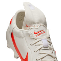 Nike Premier III Gras Football Boots (FG) Light Grey Bright Red
