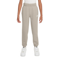 Nike Club Fleece Sportswear Joggingbroek Kids Lichtbruin Wit