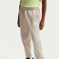 Nike Club Fleece Sportswear Joggingbroek Kids Lichtbruin Wit