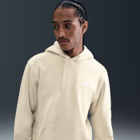 Nike Club Fleece Sportswear Jogging Suit Hooded Light Beige White