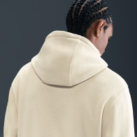 Nike Club Fleece Sportswear Jogging Suit Hooded Light Beige White