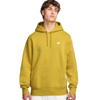 Nike Club Fleece Sportswear Joggingpak Hooded Donkergeel Wit