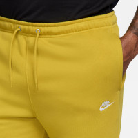 Nike Club Fleece Sportswear Joggingpak Hooded Donkergeel Wit