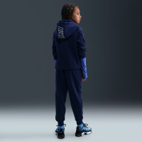 Nike Sportswear Club Fleece Hooded Tracksuit Kids Dark Blue White