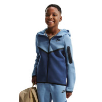 Nike Sportswear Tech Fleece Trainingspak Kids Donkerblauw Blauw Zwart