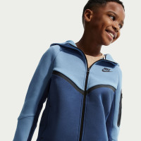 Nike Sportswear Tech Fleece Trainingspak Kids Donkerblauw Blauw Zwart
