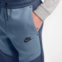 Nike Sportswear Tech Fleece Trainingspak Kids Donkerblauw Blauw Zwart