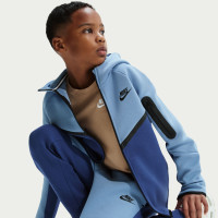 Nike Sportswear Tech Fleece Trainingspak Kids Donkerblauw Blauw Zwart