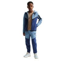 Nike Sportswear Tech Fleece Trainingspak Kids Donkerblauw Blauw Zwart