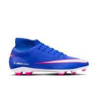 Nike Mercurial Club Superfly 10 Gras / Kunstgras Voetbalschoenen (MG) Blauw Wit Felroze