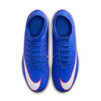 Nike Mercurial Club Superfly 10 Gras / Kunstgras Voetbalschoenen (MG) Blauw Wit Felroze