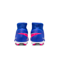 Nike Mercurial Club Superfly 10 Gras / Kunstgras Voetbalschoenen (MG) Blauw Wit Felroze
