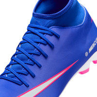 Nike Mercurial Club Superfly 10 Gras / Kunstgras Voetbalschoenen (MG) Blauw Wit Felroze