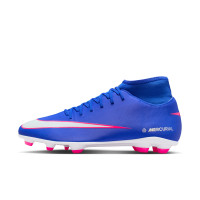 Nike Mercurial Club Superfly 10 Gras / Kunstgras Voetbalschoenen (MG) Blauw Wit Felroze