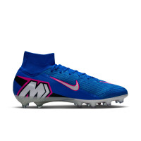 Nike Zoom Mercurial Superfly Elite 10 Kunstgras Voetbalschoenen (AG) Blauw Wit Felroze