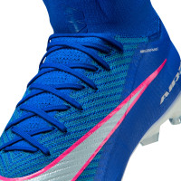 Nike Zoom Mercurial Superfly Elite 10 Kunstgras Voetbalschoenen (AG) Blauw Wit Felroze