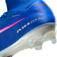 Nike Zoom Mercurial Superfly Elite 10 Kunstgras Voetbalschoenen (AG) Blauw Wit Felroze